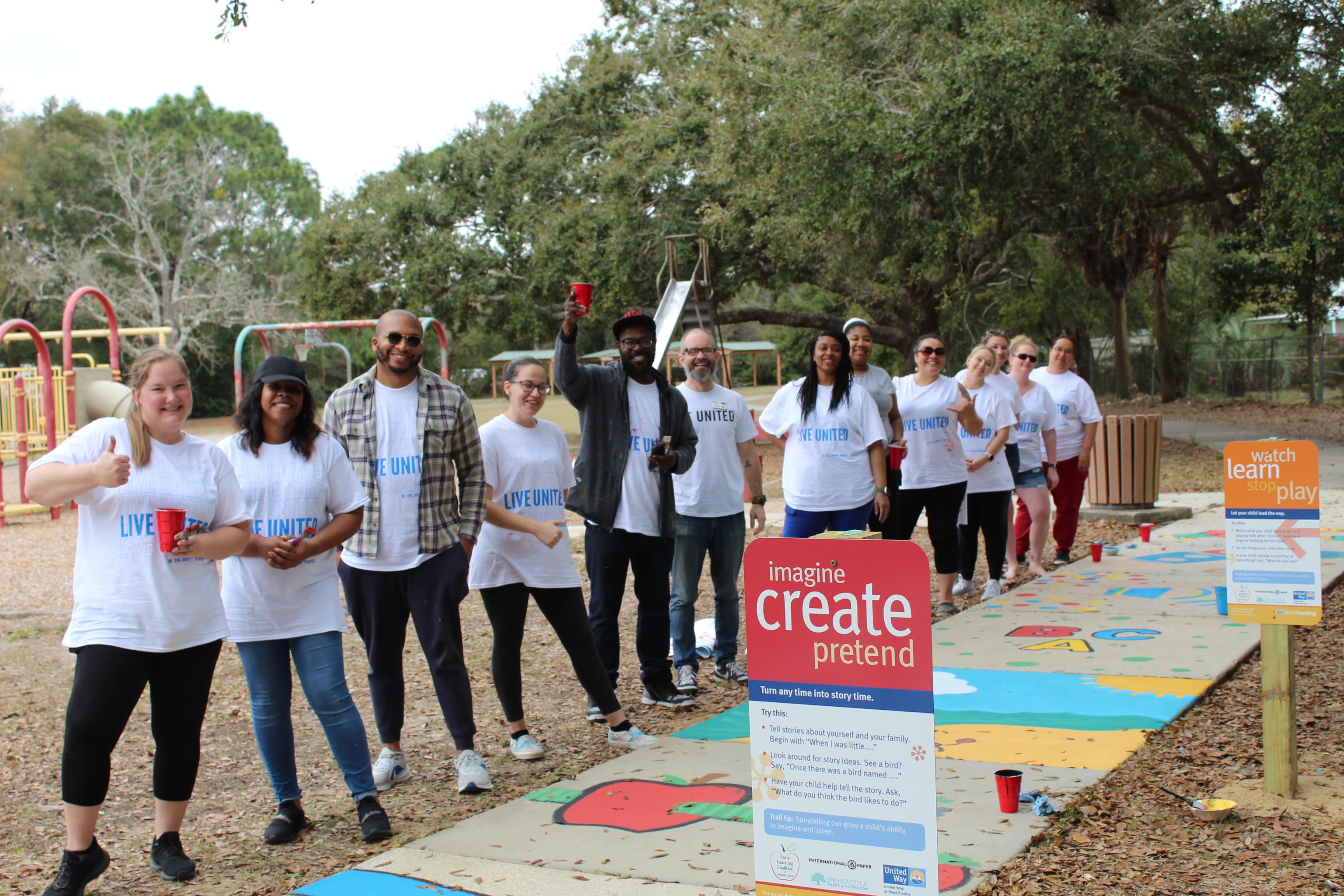 Volunteers at Born Learning Trail
