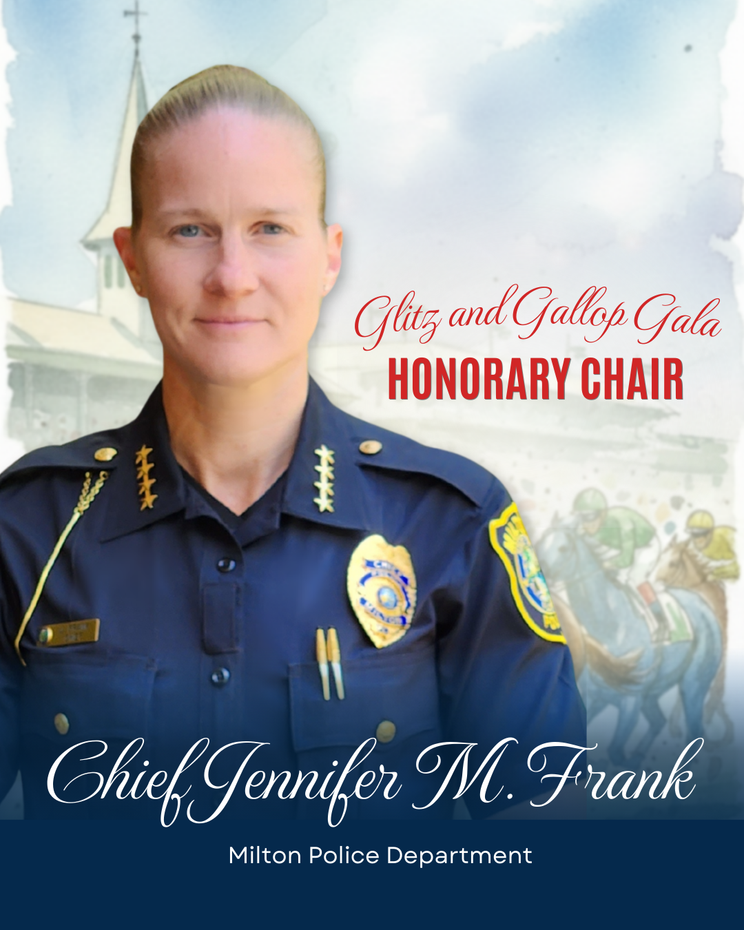A picture of Chief Jennifer Frank, Milton Police Department.