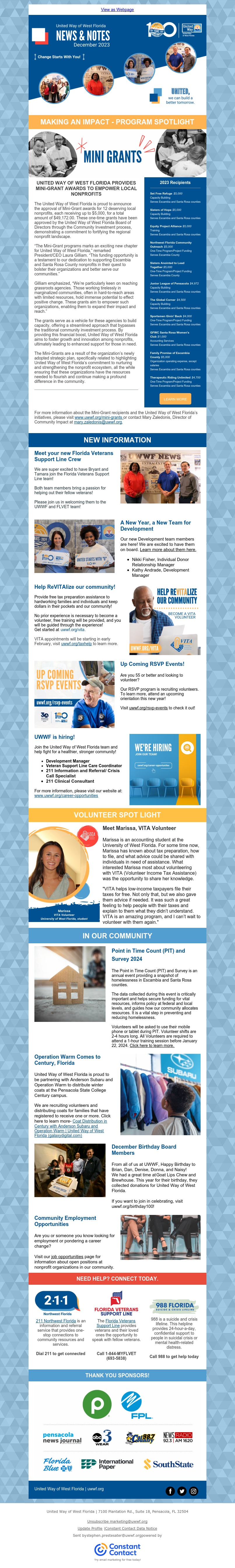 December 2023 Newsletter