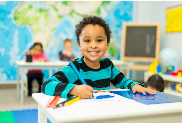 child ready for school