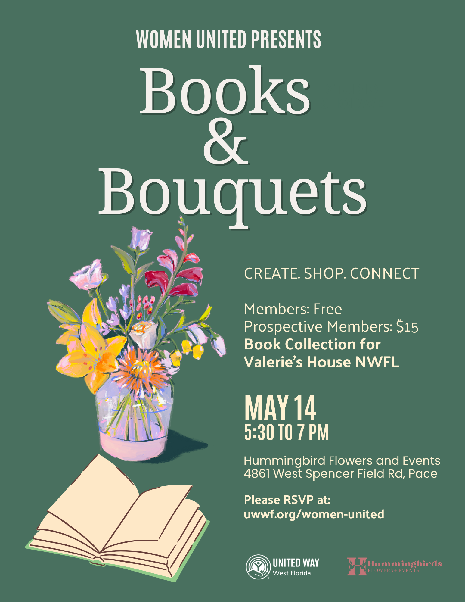Books and Bouquets Flyer 