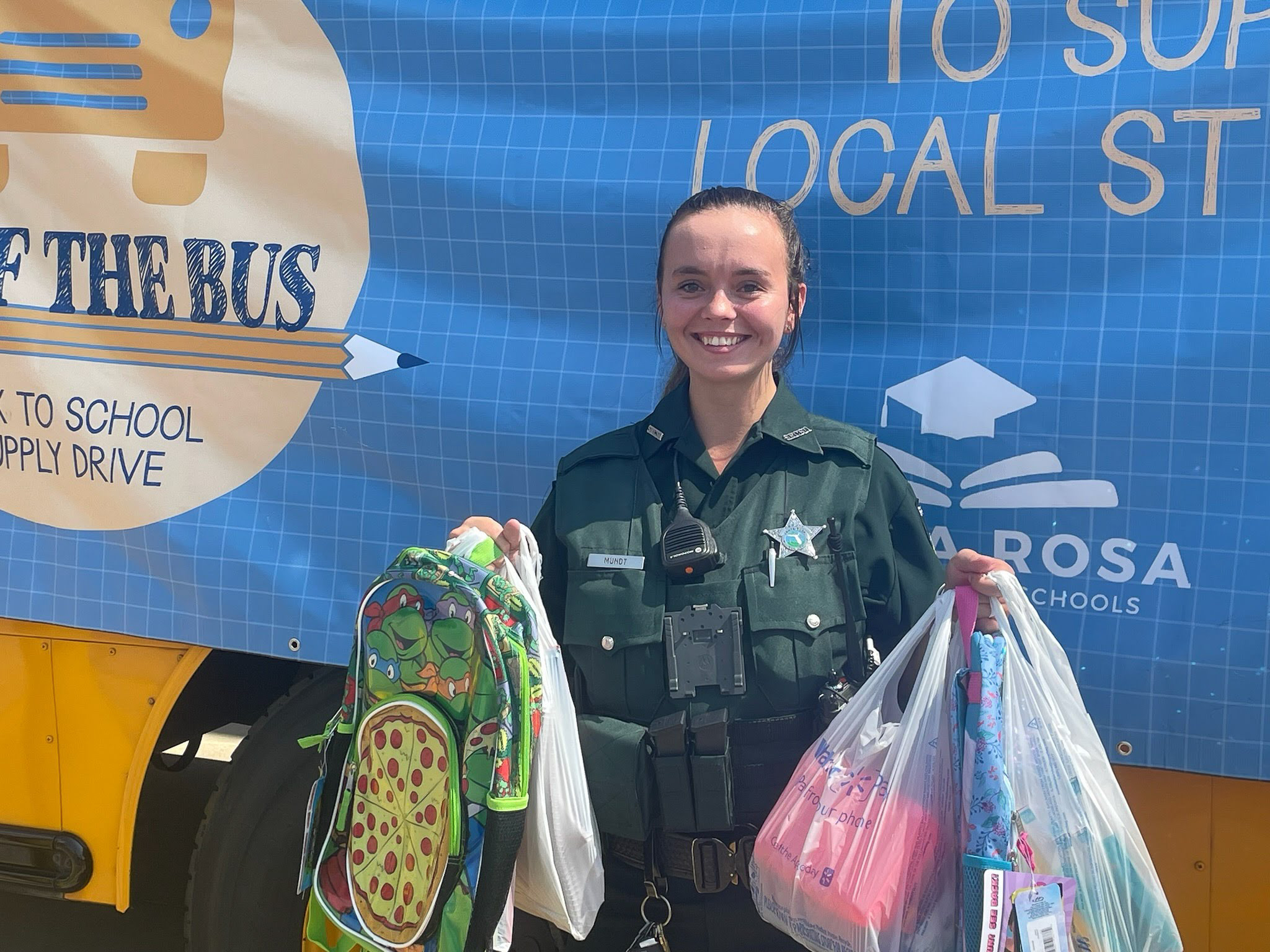 Santa Rosa Sheriff donating school supplies