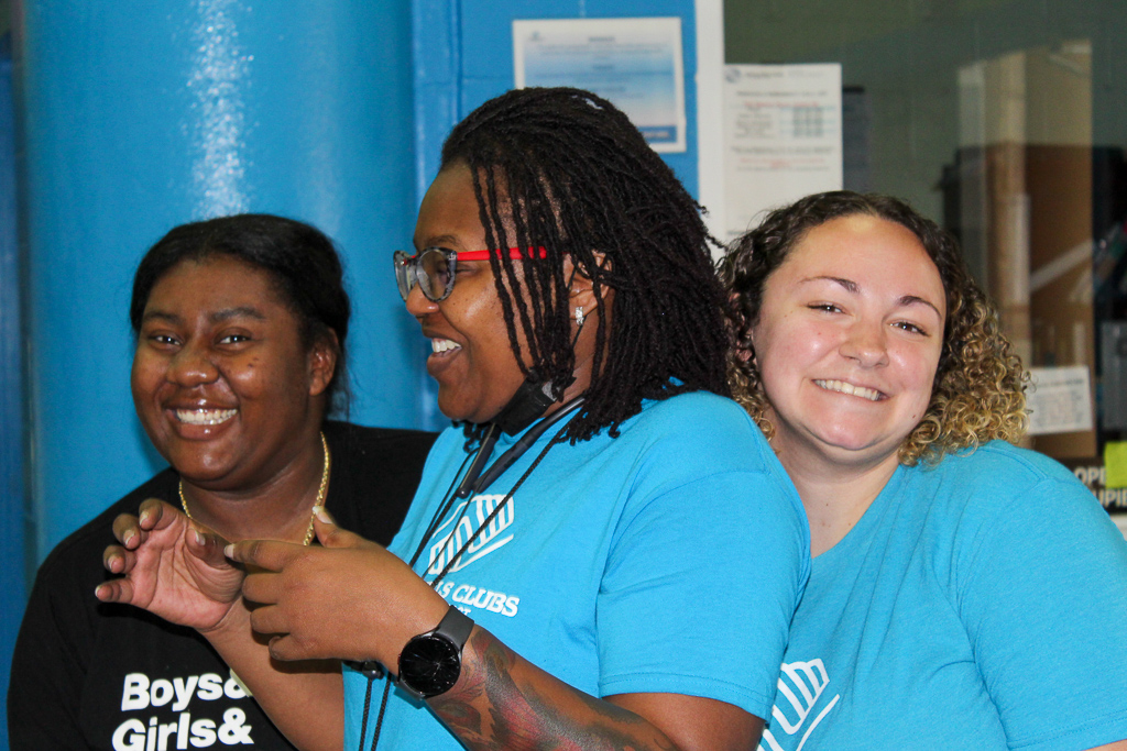 Group of women smiling