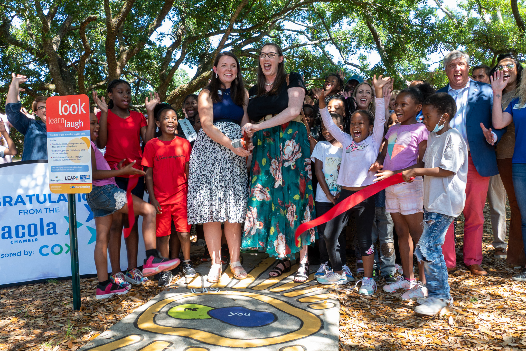 Ribbon cutting at Born Learning Trail