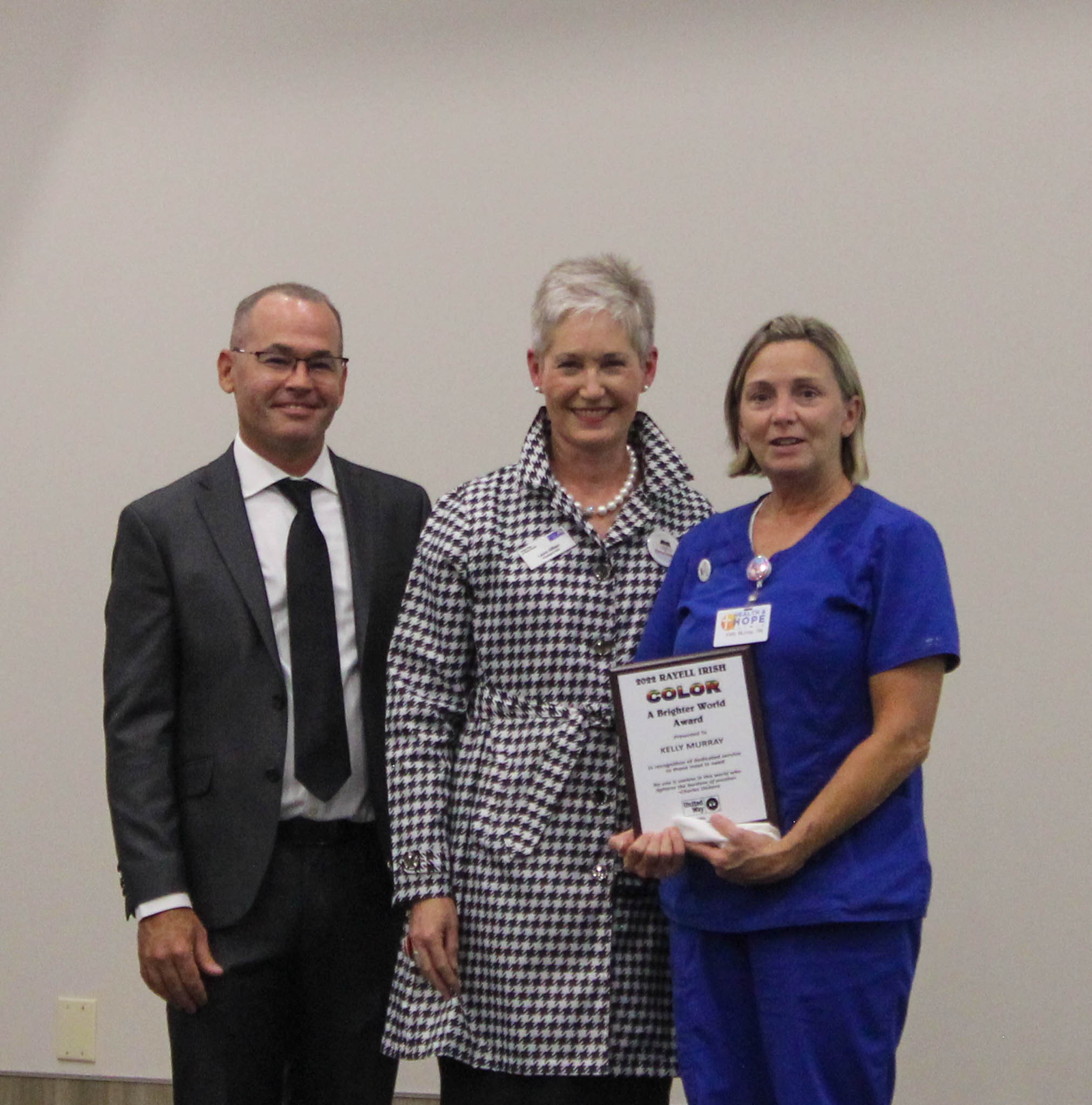 Rayell Irish Award (Outstanding Social Worker) - Kelly Murry, Health and Hope Clinic