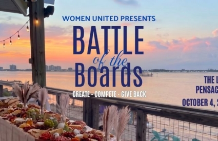 battle of the boards, beach charcuterie board event