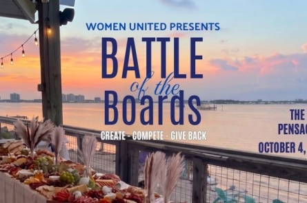 battle of the boards, beach charcuterie board event