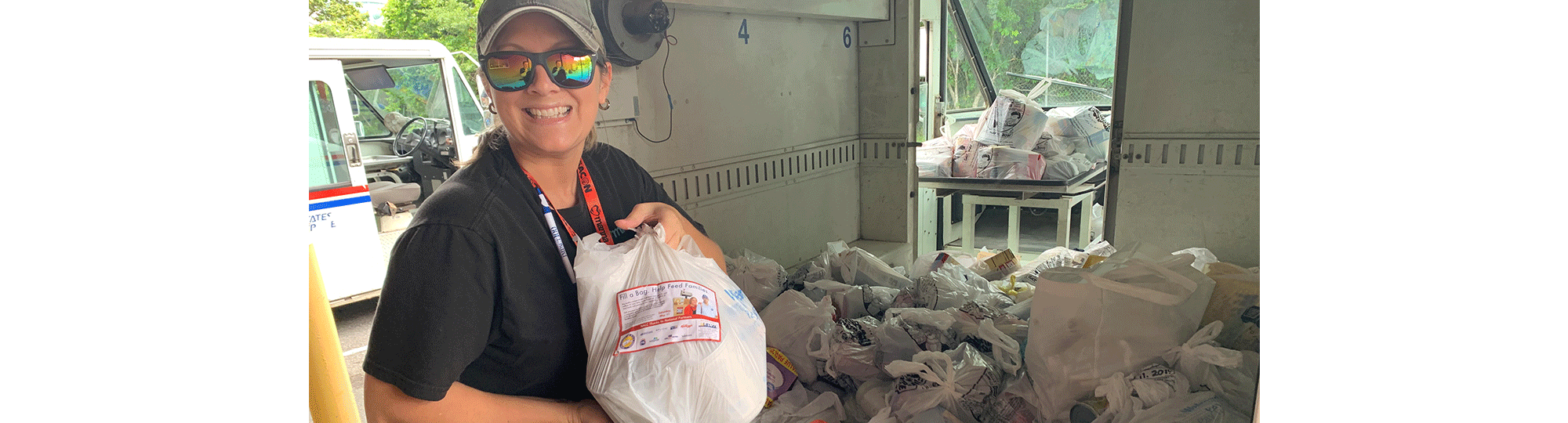 Letter carrier collects food donations