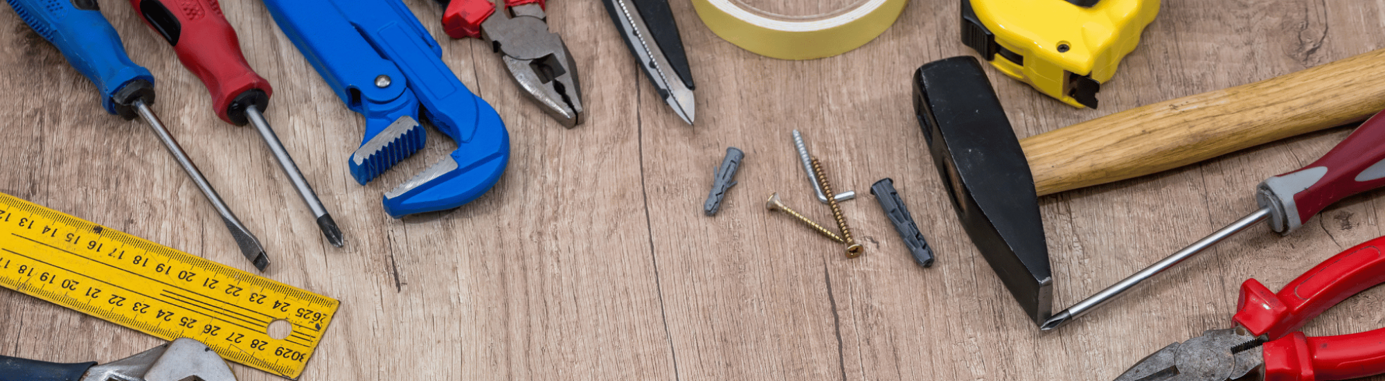 Tools on a work bench symbolizing the toolkit