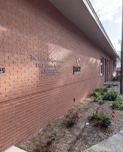 Pace Center for Girls, outside of building.